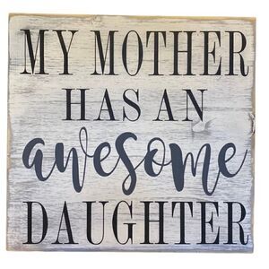 Wood sign funny qift for Mom custom made with love by me 12 by 12